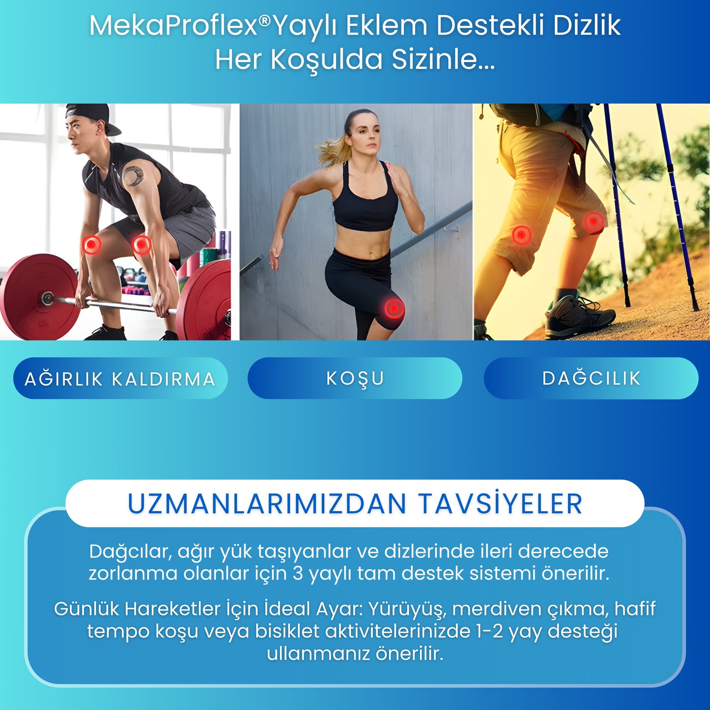 MekaProFlex® Biyomekanik Diz Destegi